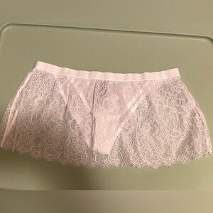 Natori White Lace Women's Skirt with Panties